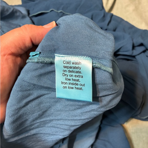 NWT HolyClothing 2x Majolica Blue Acacia Maxi Dress - Picture 11 of 14